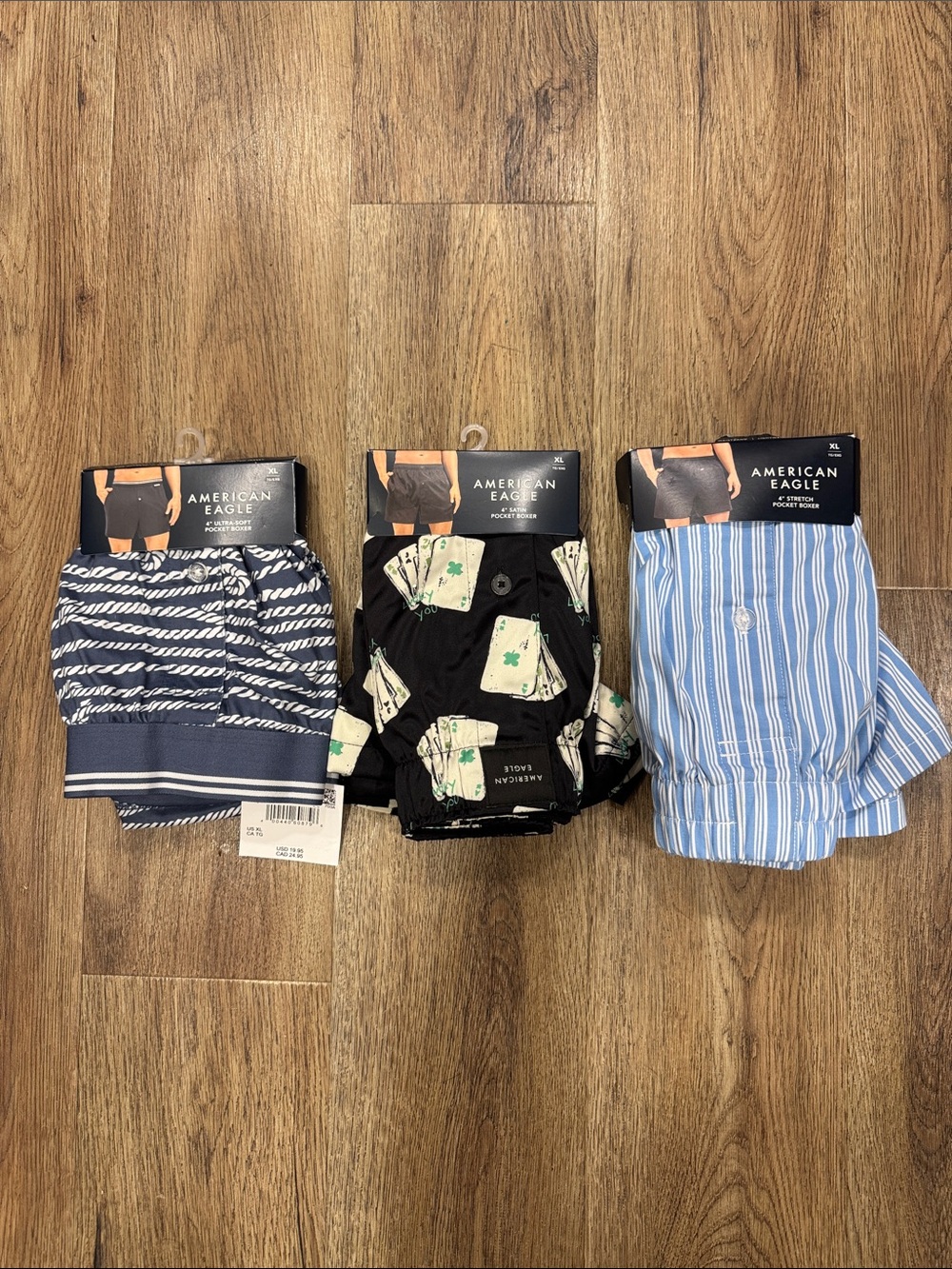 NEW Men’s American Eagle Outfitters Boxer Shorts Size XL Bundle of 3